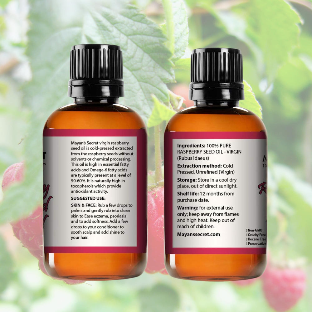 Mayan's Secret Red Raspberry Seed Oil daily skin care potential