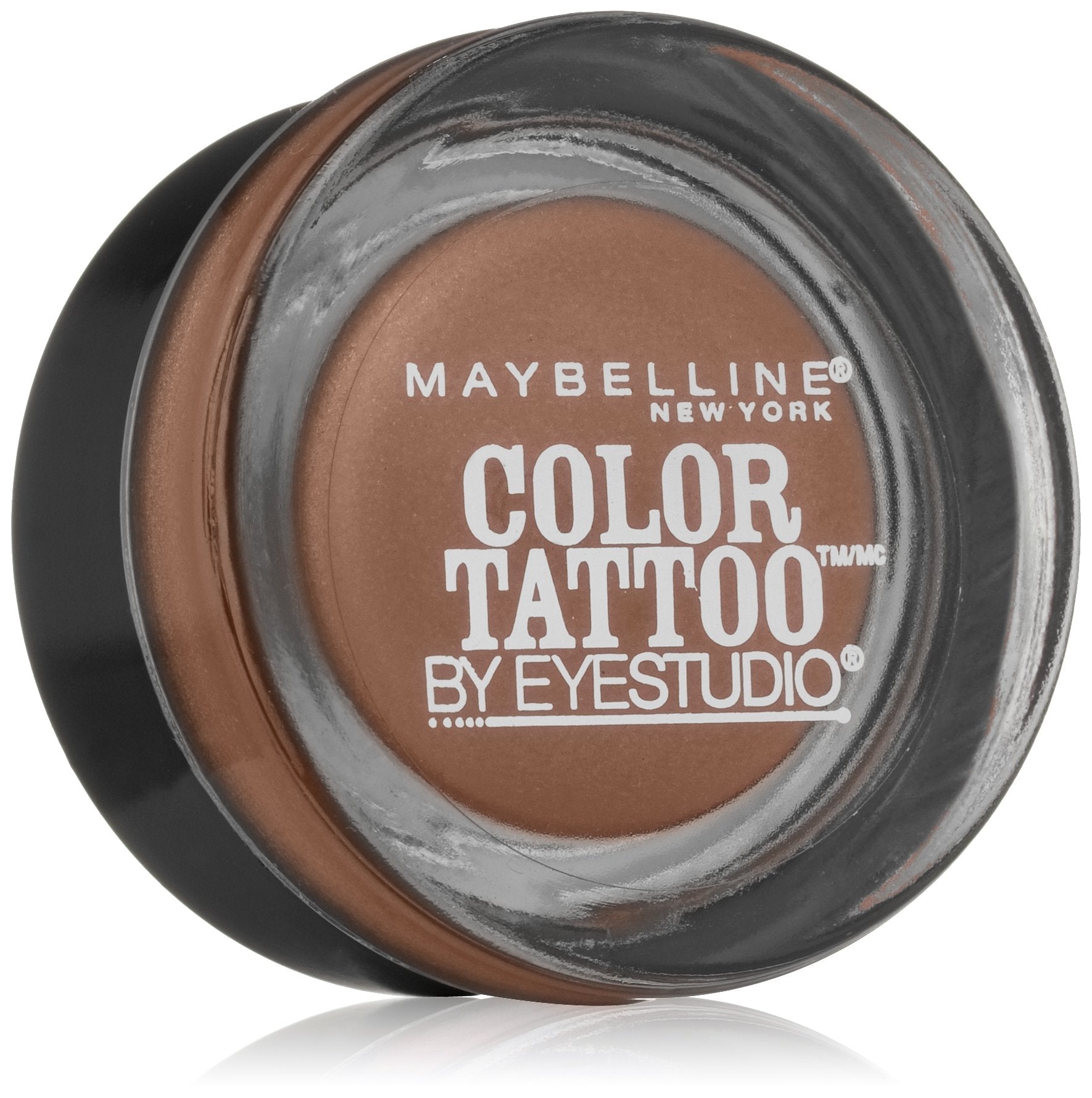 Maybelline 24 Hour Eyeshadow Tough as Taupe compact close-up shows saturated pigment