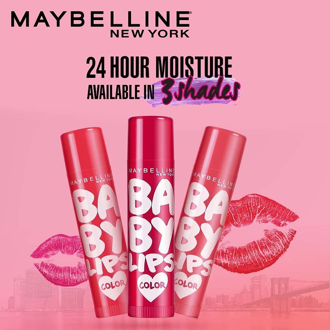 Maybelline Cherry Kiss fits in a purse for on-the-go care.