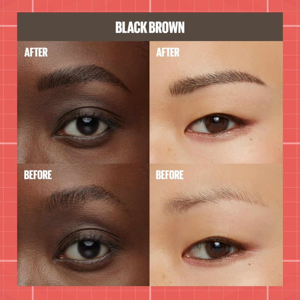 Maybelline Build-A-Brow dual-ended pen and gel deliver precise brows.