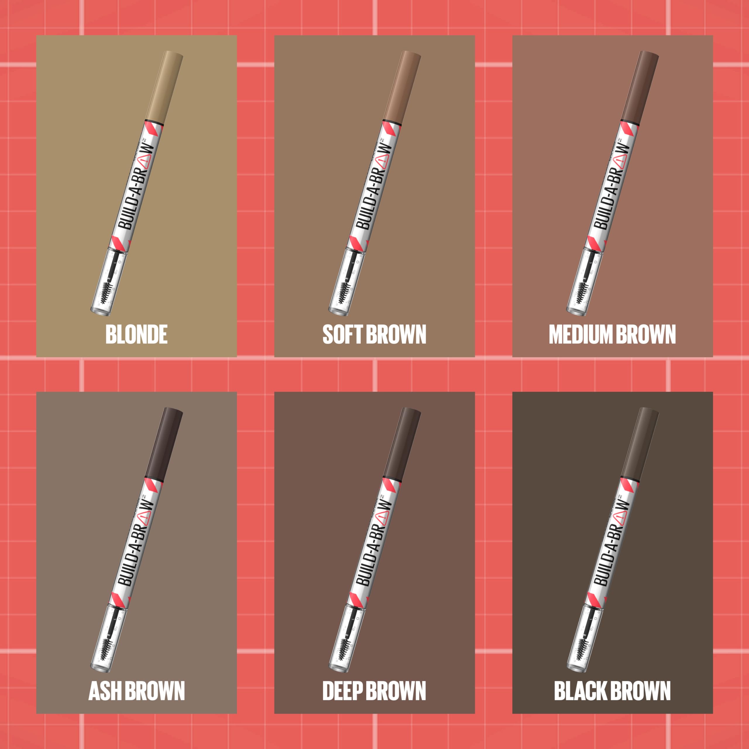Maybelline Build-A-Brow delivers 24-hour wear for brows.