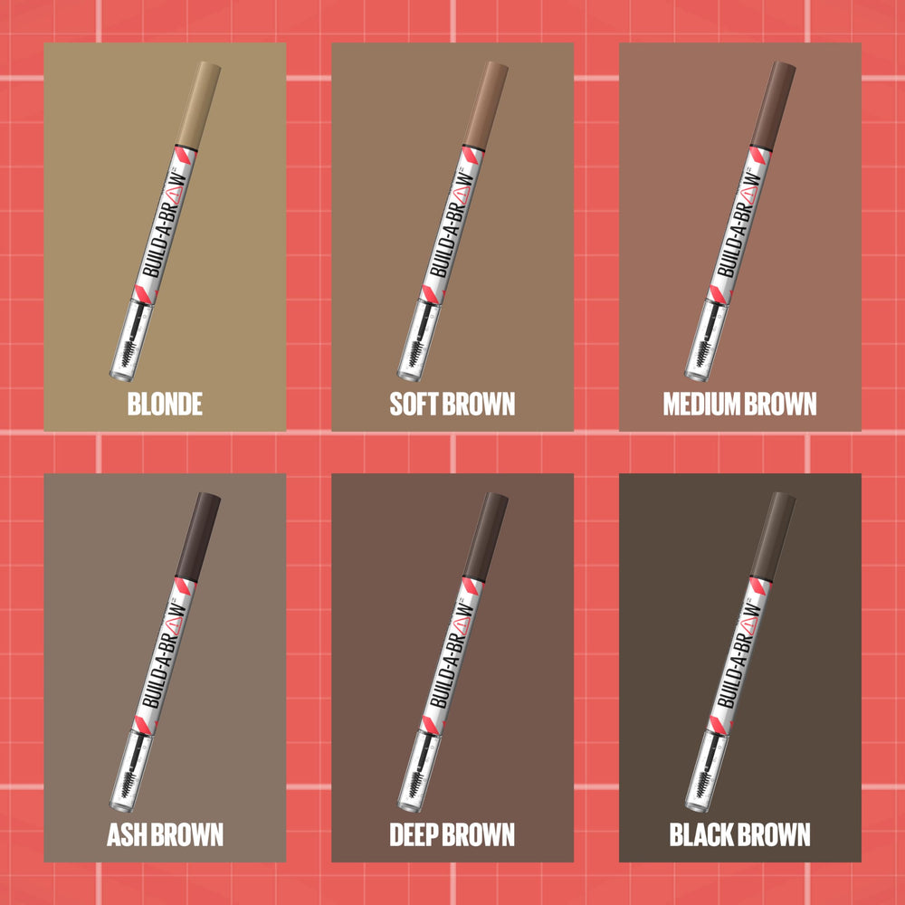 Maybelline Build-A-Brow delivers 24-hour wear for brows.