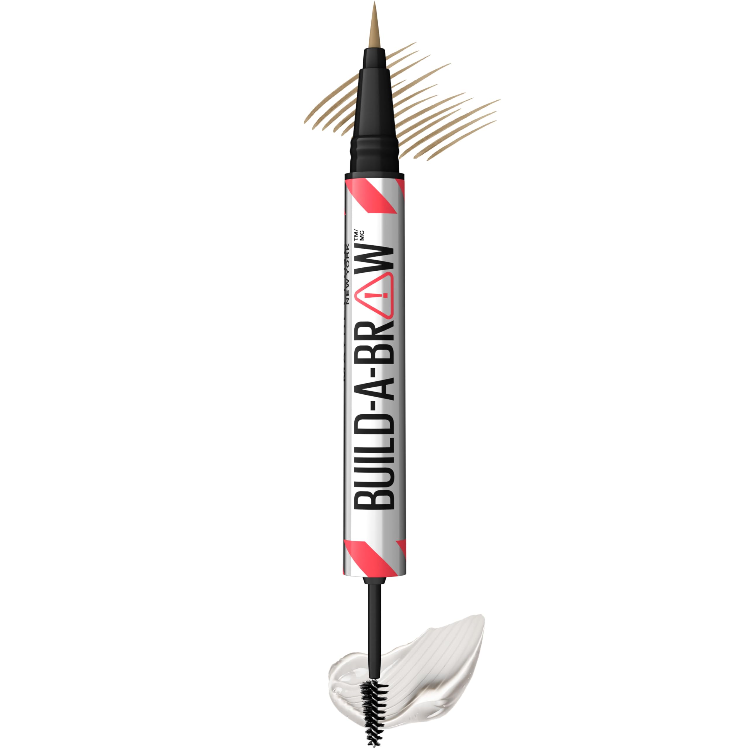 Maybelline Build-A-Brow pen with precision strokes for natural brows.