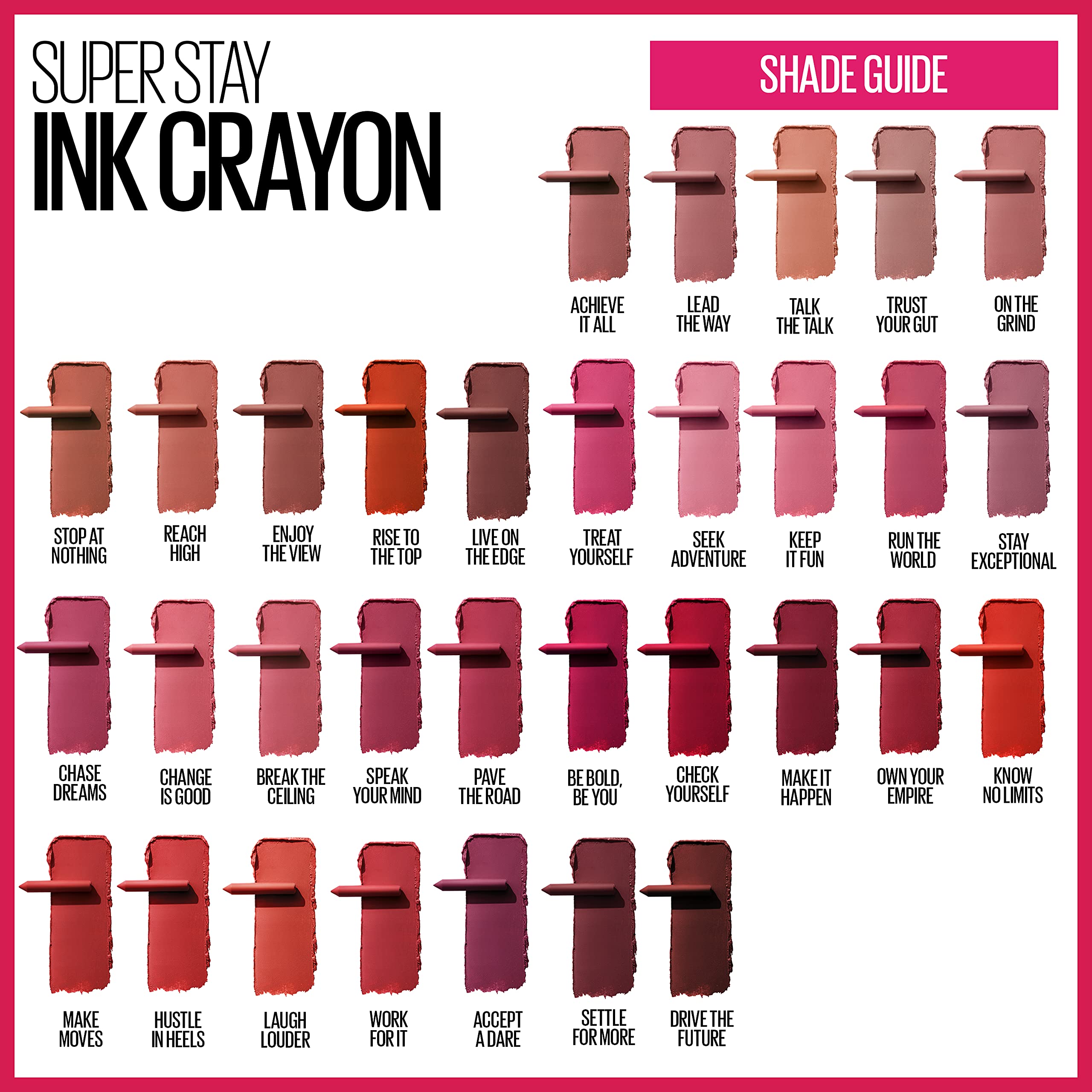 Maybelline built-in sharpener keeps lip lines ultra-precise.