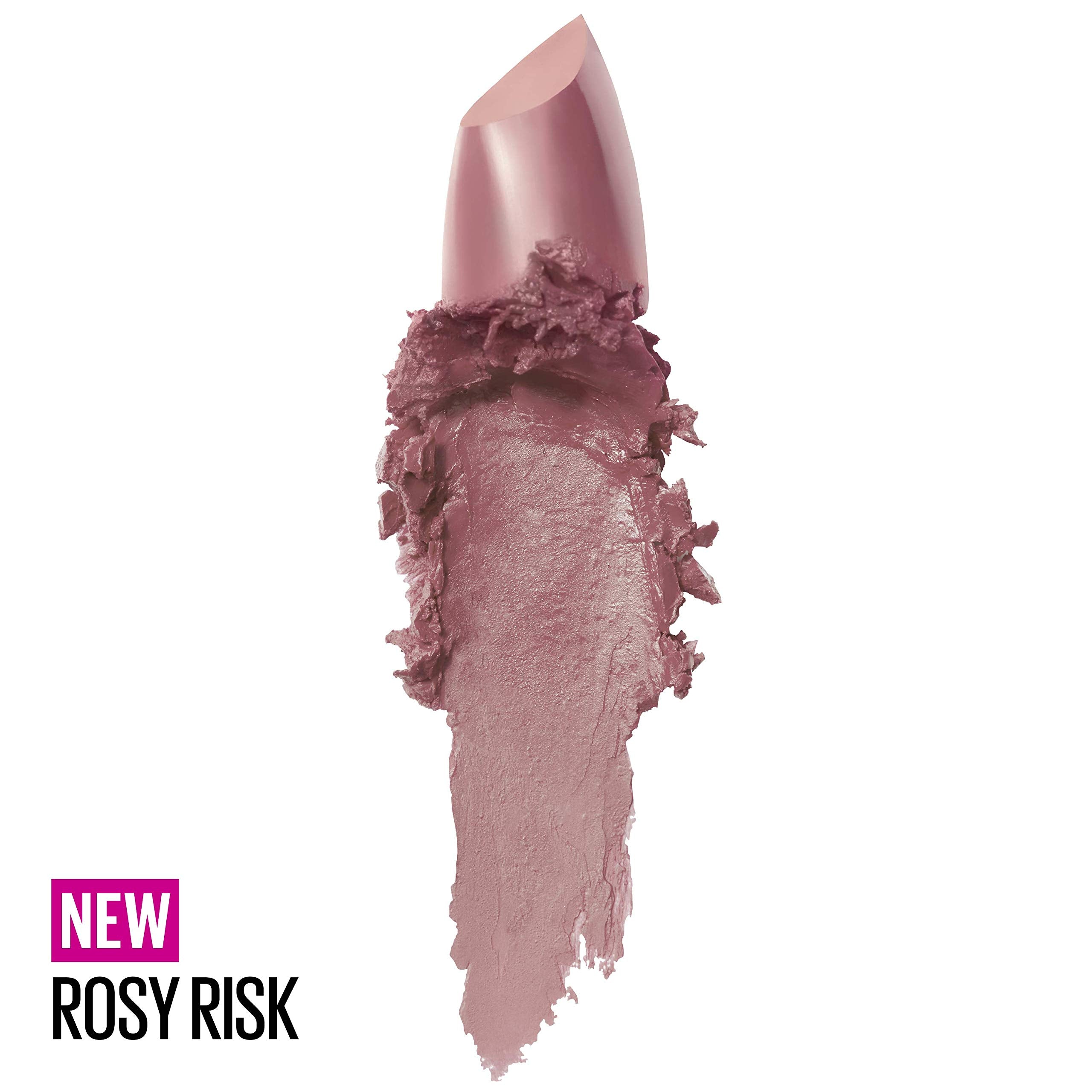 Close-up texture of creamy, hydrating lipstick.