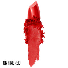 Maybelline Color Sensational lipstick pink shade demonstrates vibrant pigment and smooth application