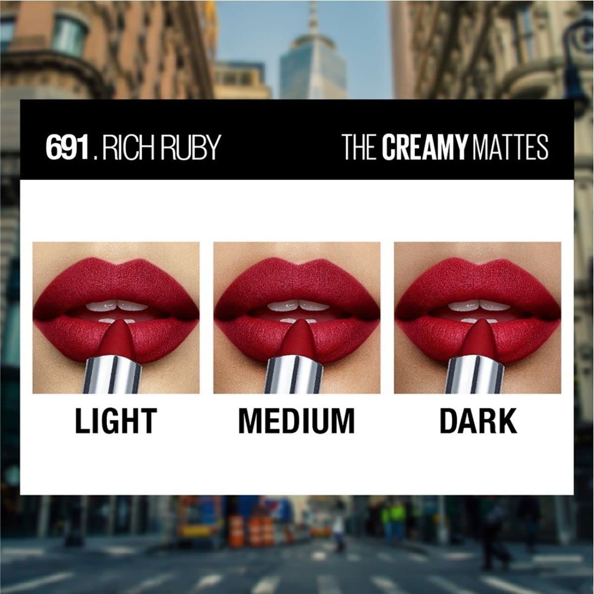 Maybelline plum shade close-up with hydrating oils for comfortable wear