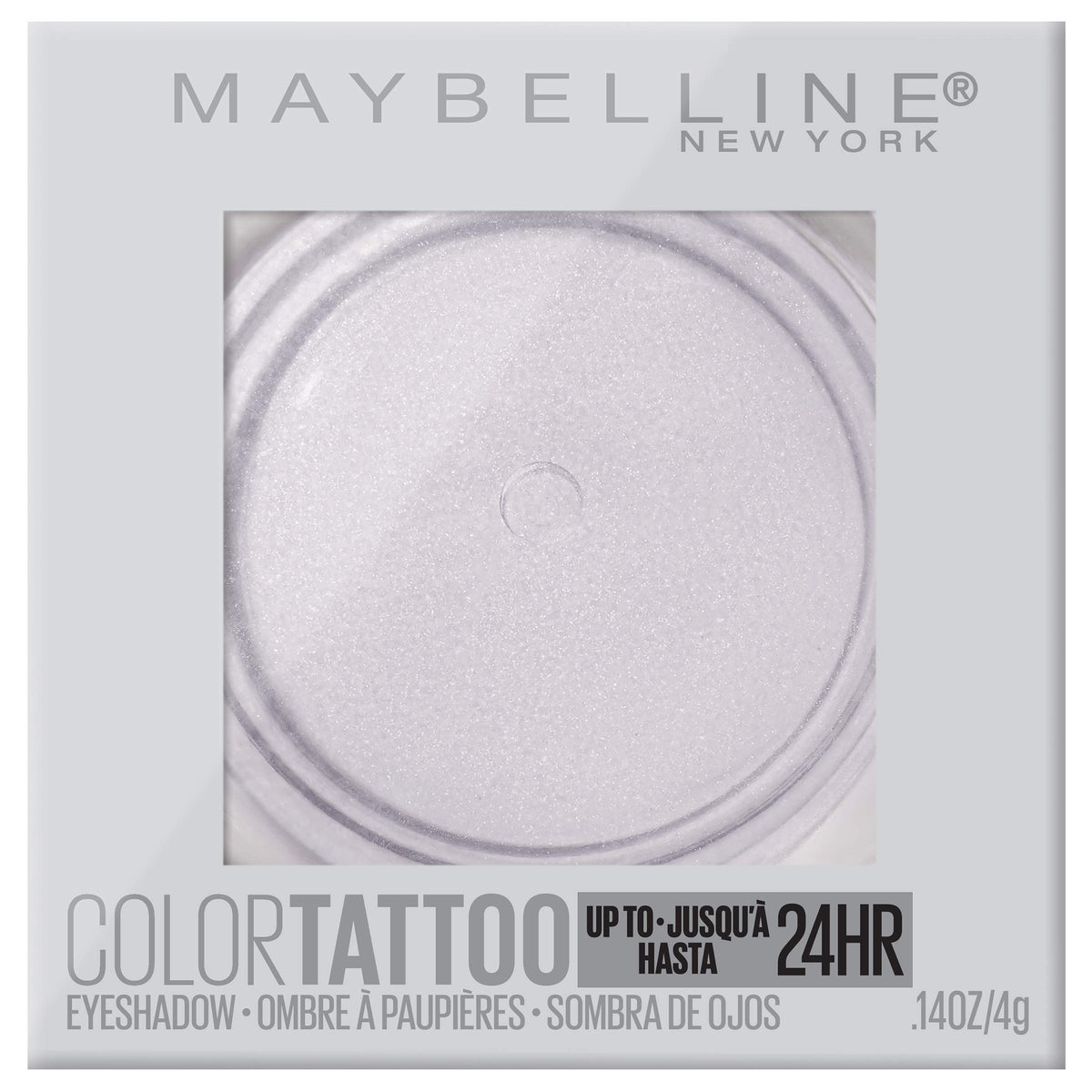 Maybelline Color Tattoo Chill Girl cream eyeshadow pot delivers crease-resistant, long-wearing color.