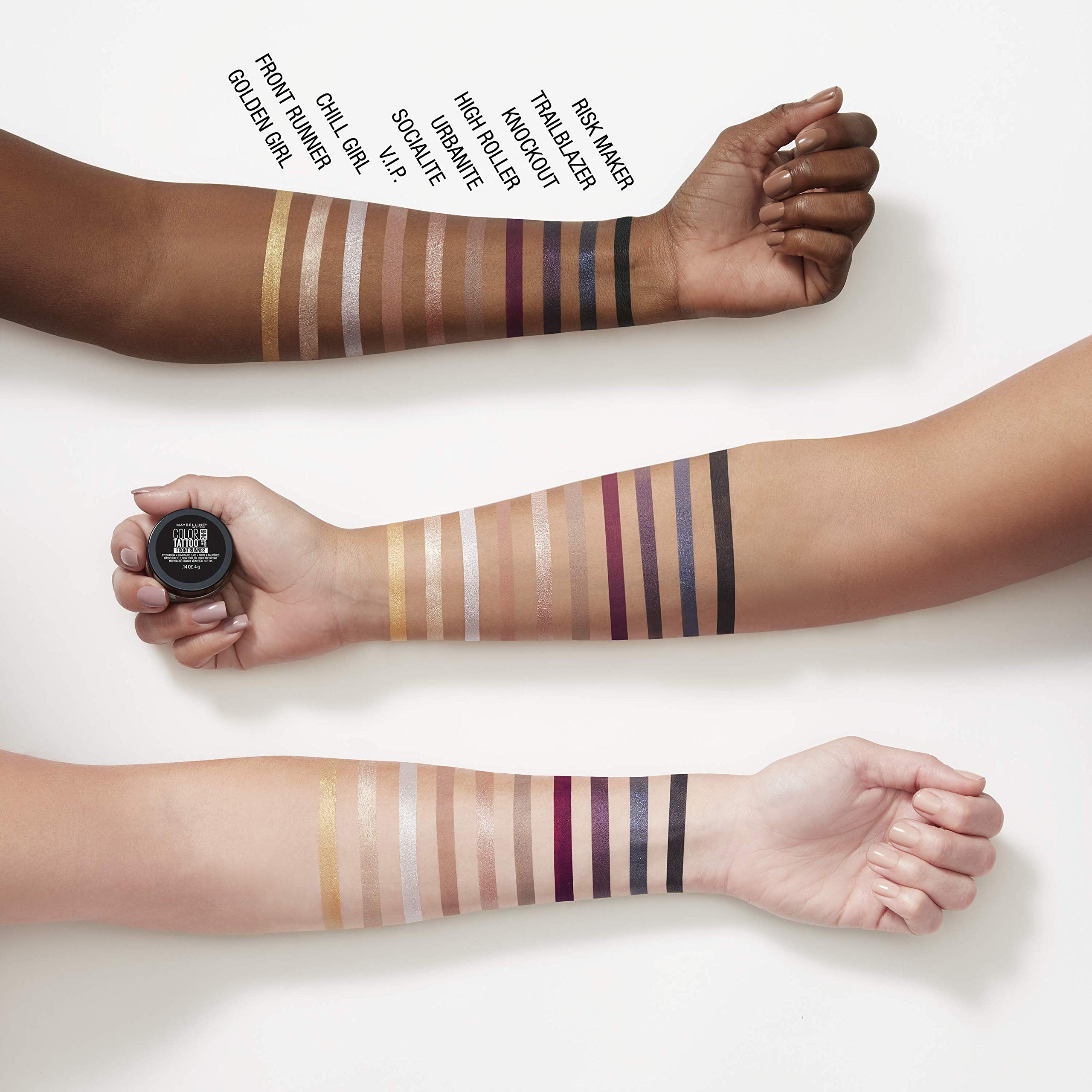 Maybelline Color Tattoo Chill Girl easy swipe for quick eye looks.