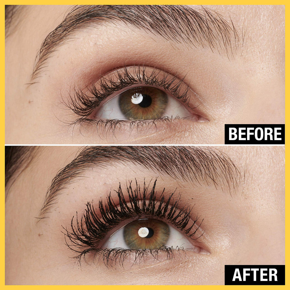 Lashes appear volumized with 9x volume visualization