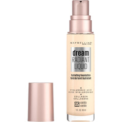 Maybelline Dream Radiant bottle with vanilla pump for precise application.