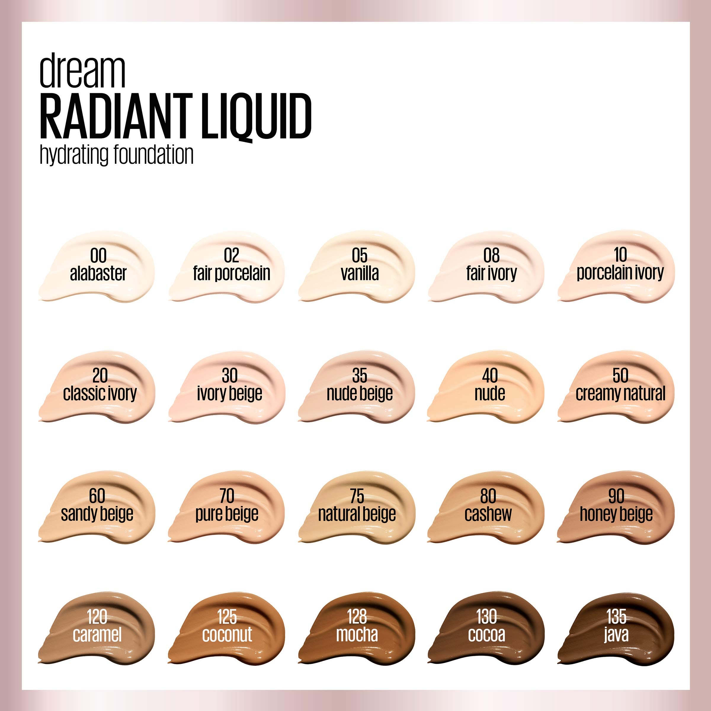 Maybelline Dream Radiant Foundation natural finish on model skin