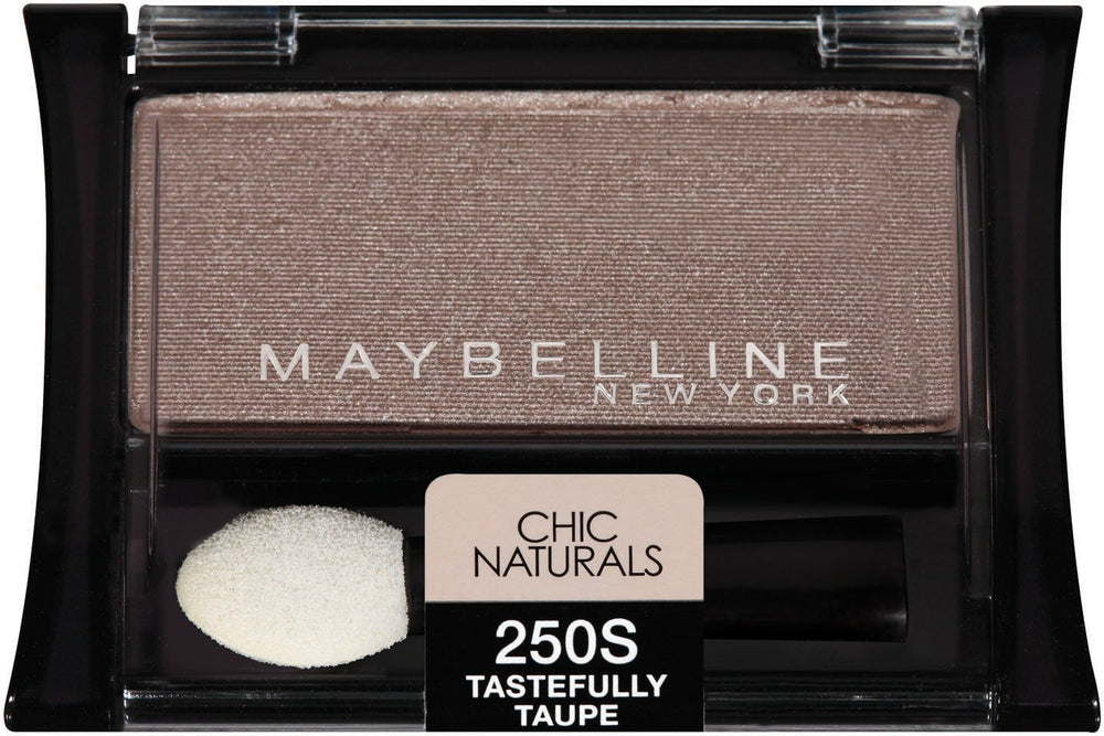 Maybelline Expert Wear Eyeshadow Chic Naturals 250s Tastefully Taupe, smooth blend for everyday wear.