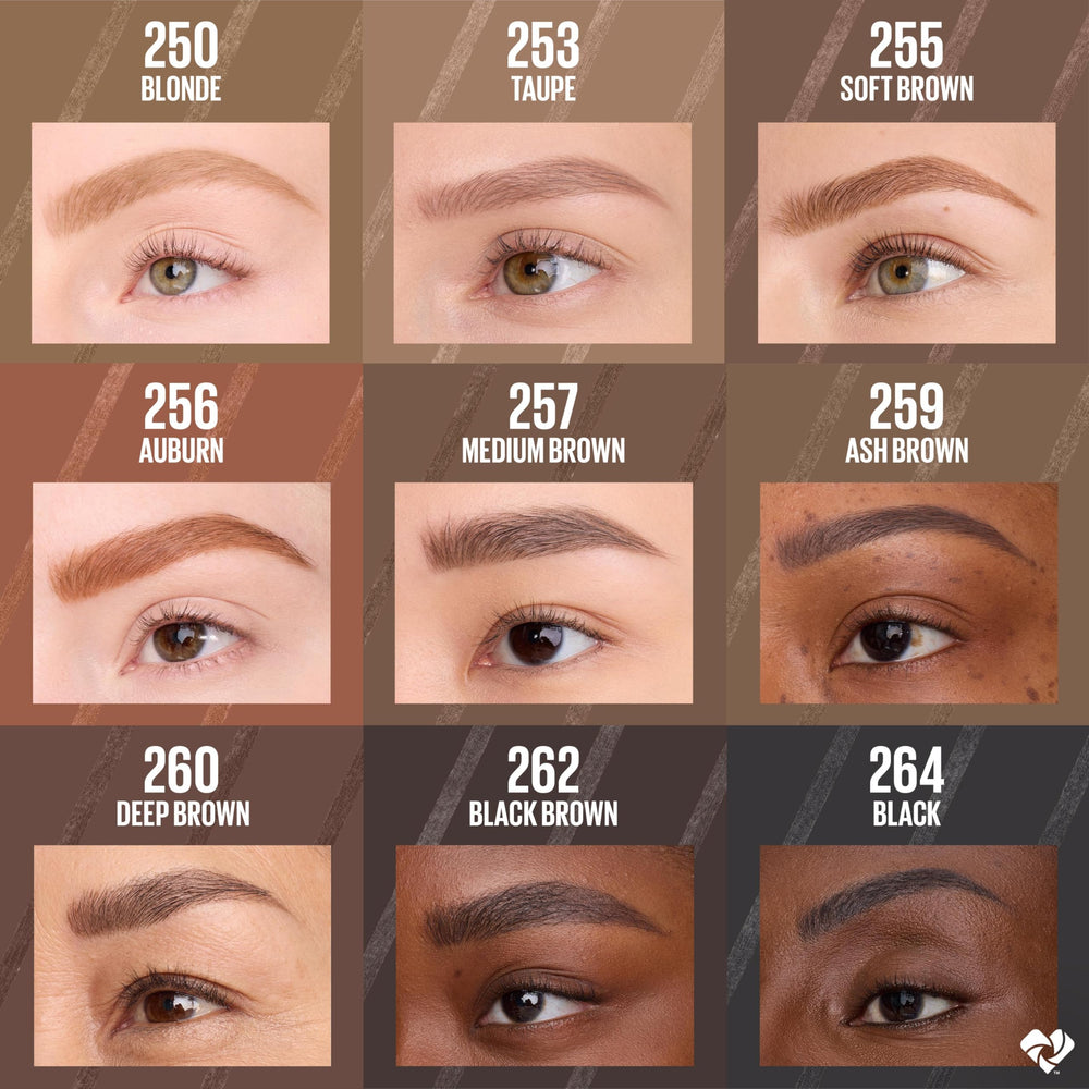 On-the-go use of Maybelline Express Brow Ultra Slim pencil.