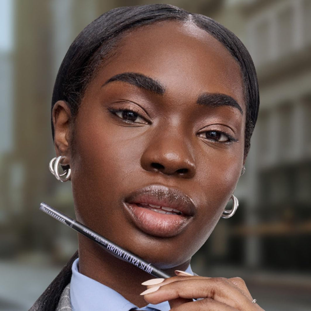 Ophthalmologist-tested Maybelline brow pencil safe for wearers.