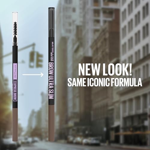 Maybelline Express Brow Ultra Slim spoolie brush for grooming brows.