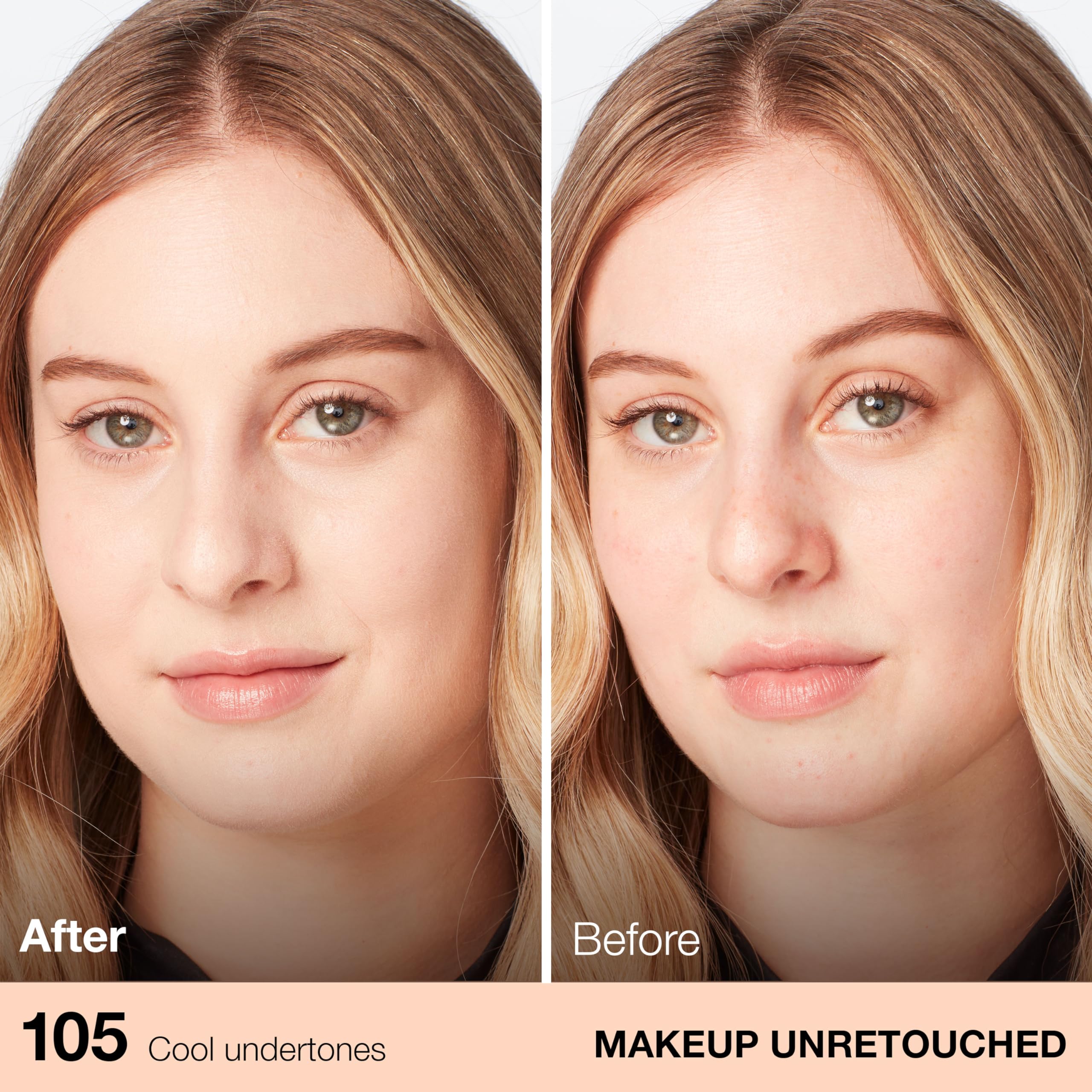 Applying Maybelline Fit Me with fingertip for natural coverage