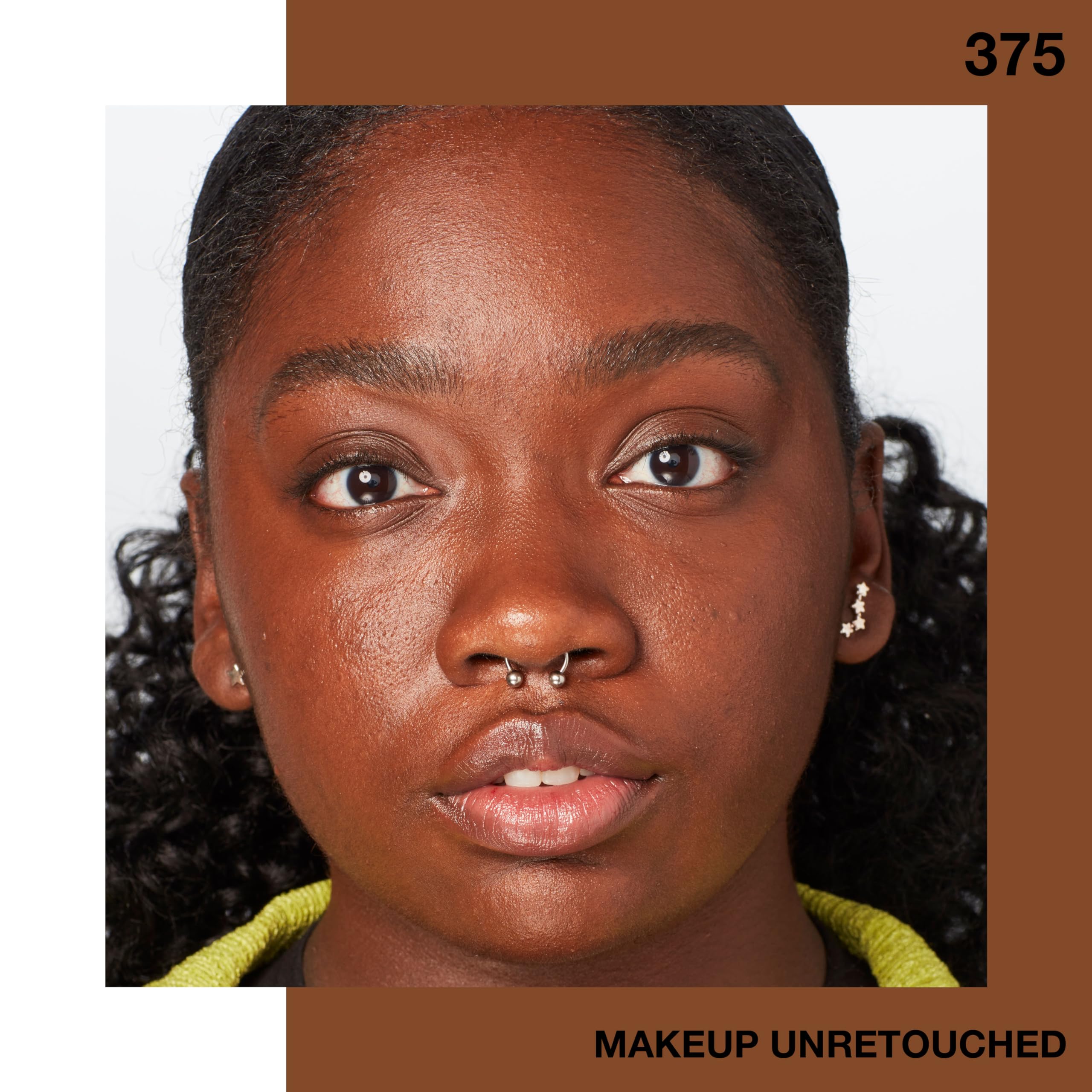 Maybelline Fit Me applied on skin demonstrates hydrated, even complexion.