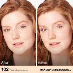 Maybelline Fit Me foundation being dispensed to show smooth, blendable texture.