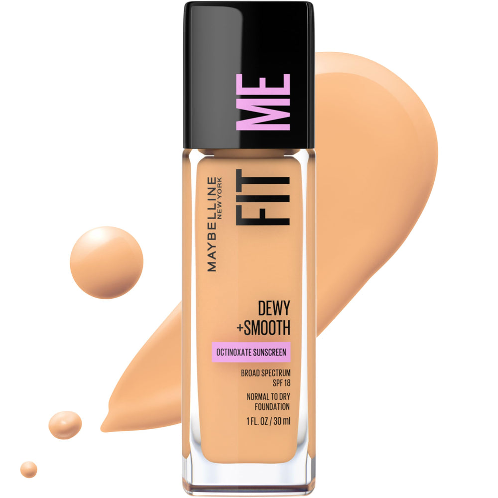 Maybelline Fit Me Dewy and Smooth natural buff bottle with hydrating glow