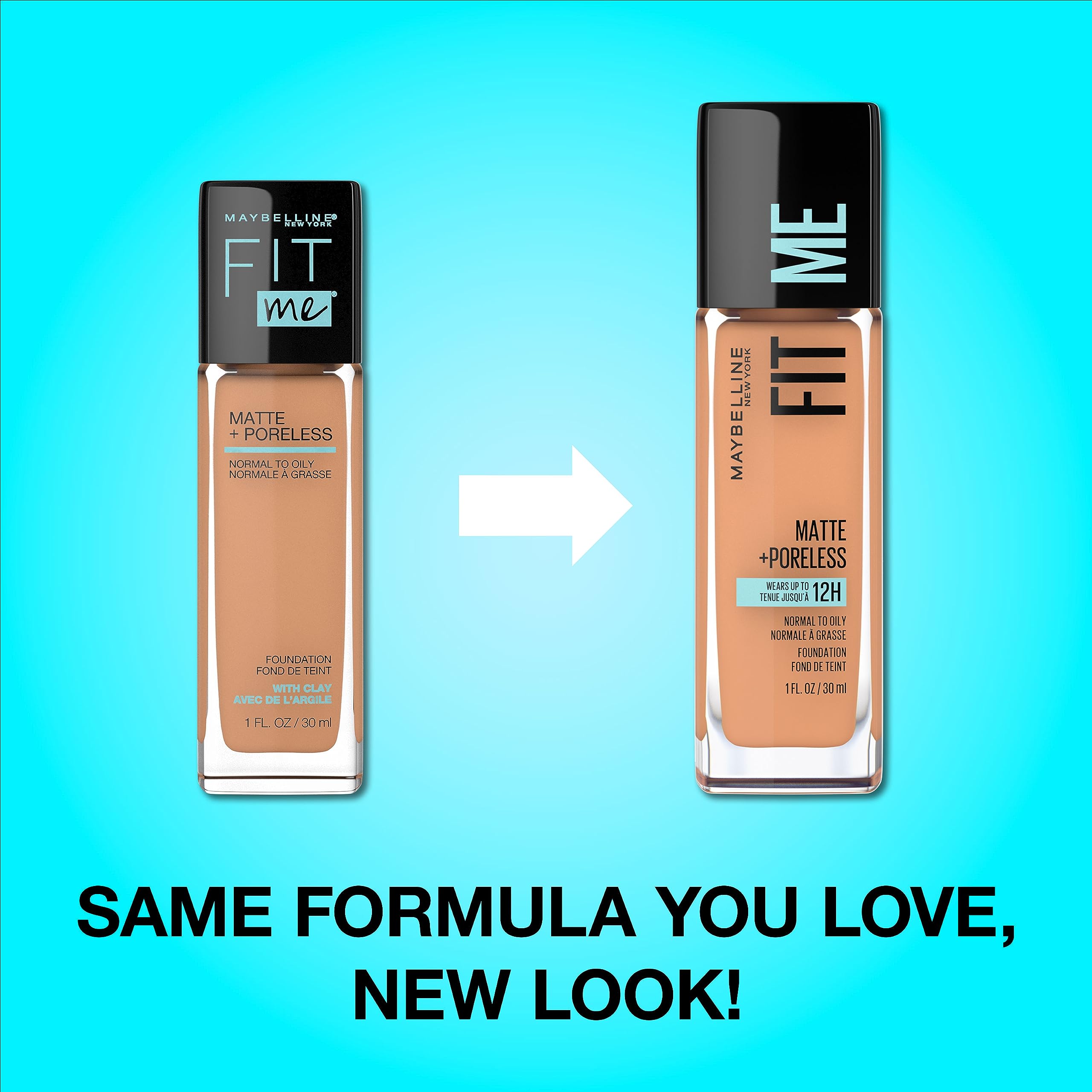 Maybelline Fit Me micro-powders close-up showing oil absorption.