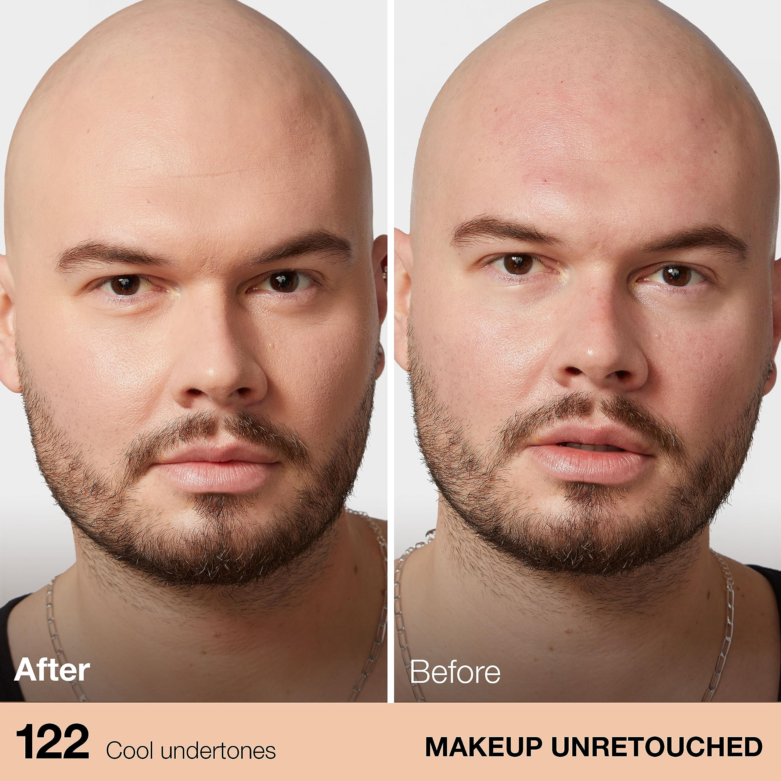 Maybelline Fit Me shade range swatches for diverse skin tones.