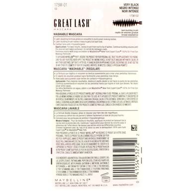 Maybelline Great Lash Mascara Very Black model eye showcasing defined lashes