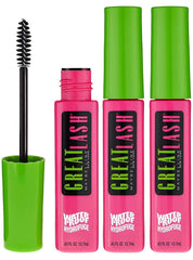 Maybelline Great Lash Waterproof Mascara in Very Black for bold, smudge-resistant definition all day.