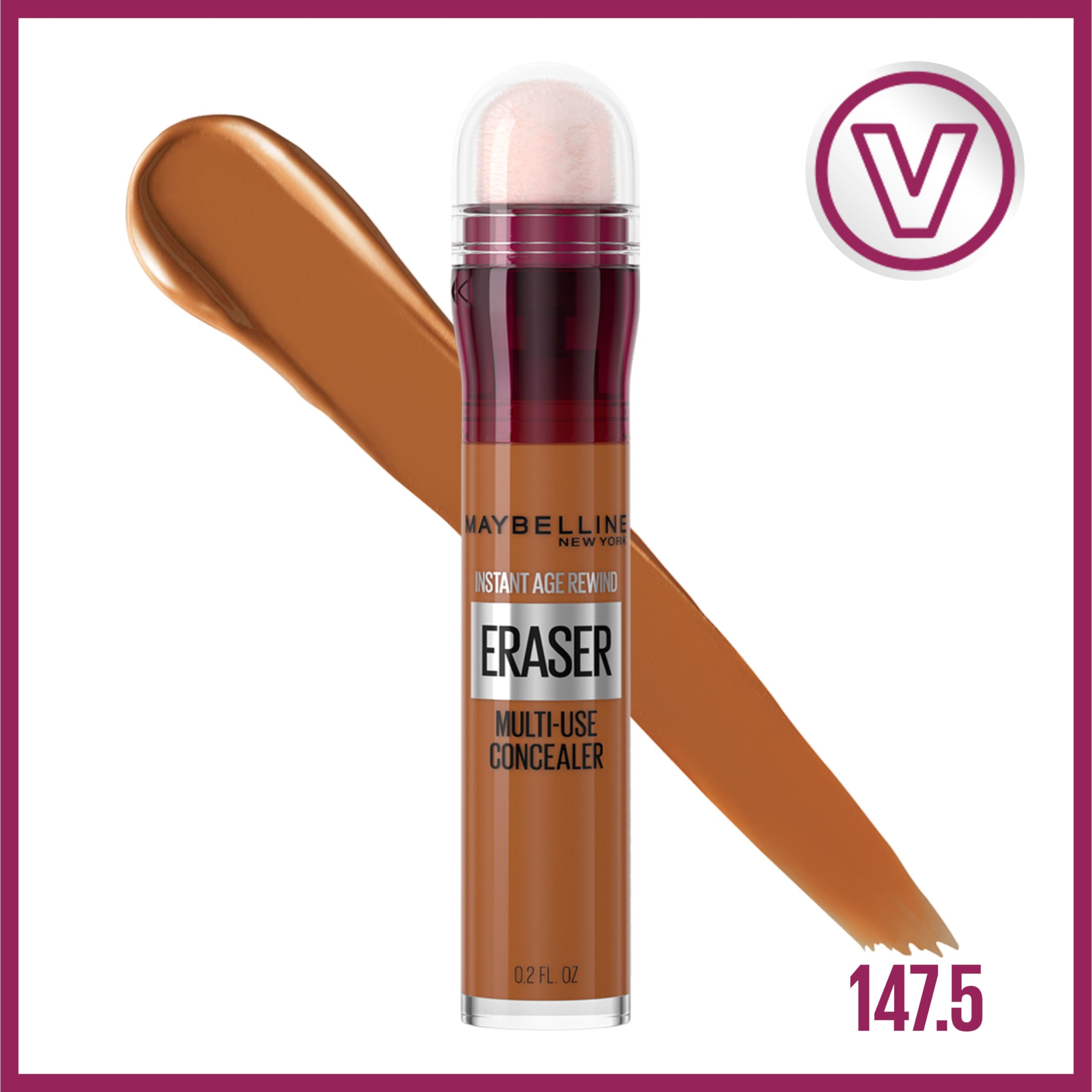 Maybelline Instant Age Rewind concealer with micro-corrector applicator for precise use.