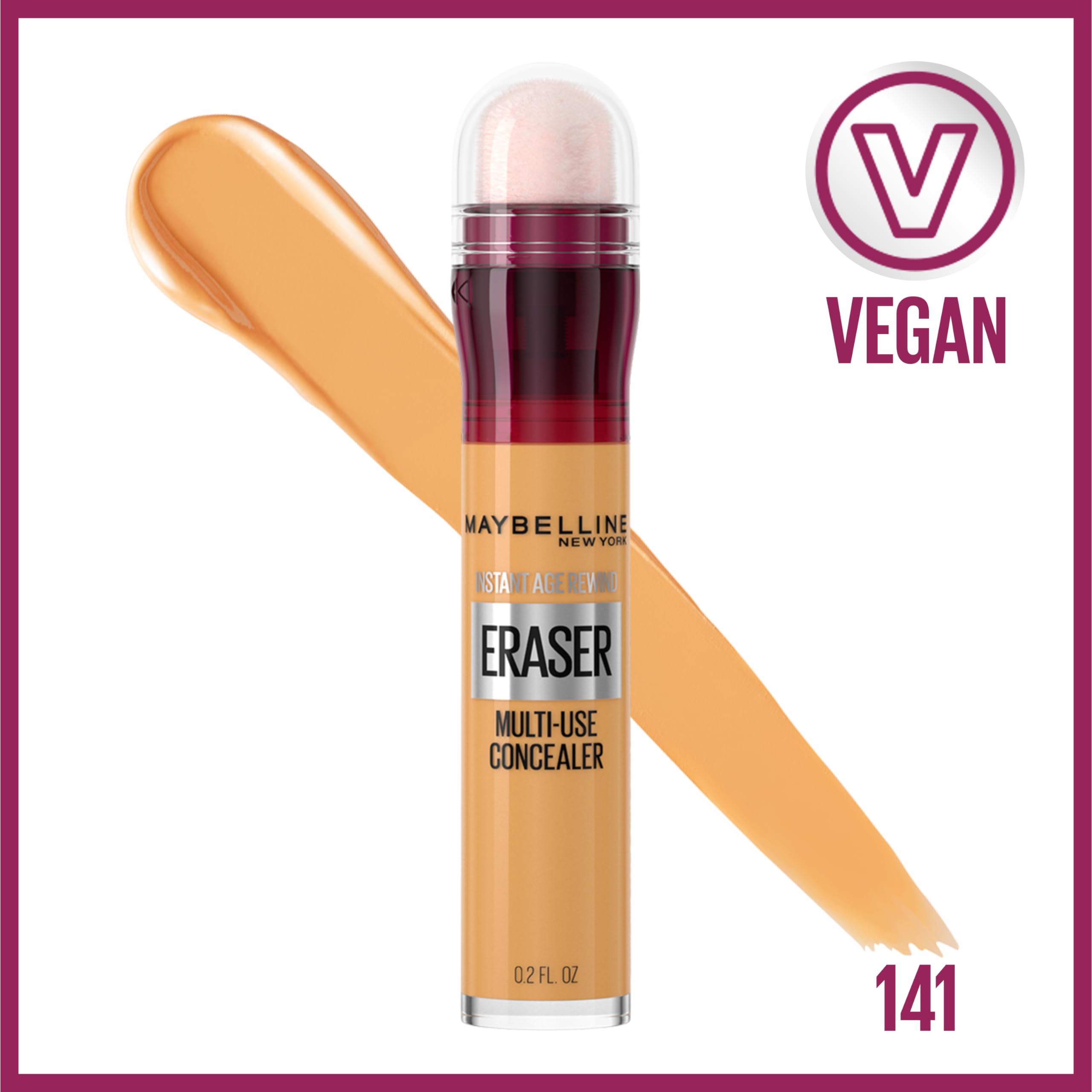 Maybelline Instant Age Rewind Eraser applicator enables precise, quick under-eye correction.