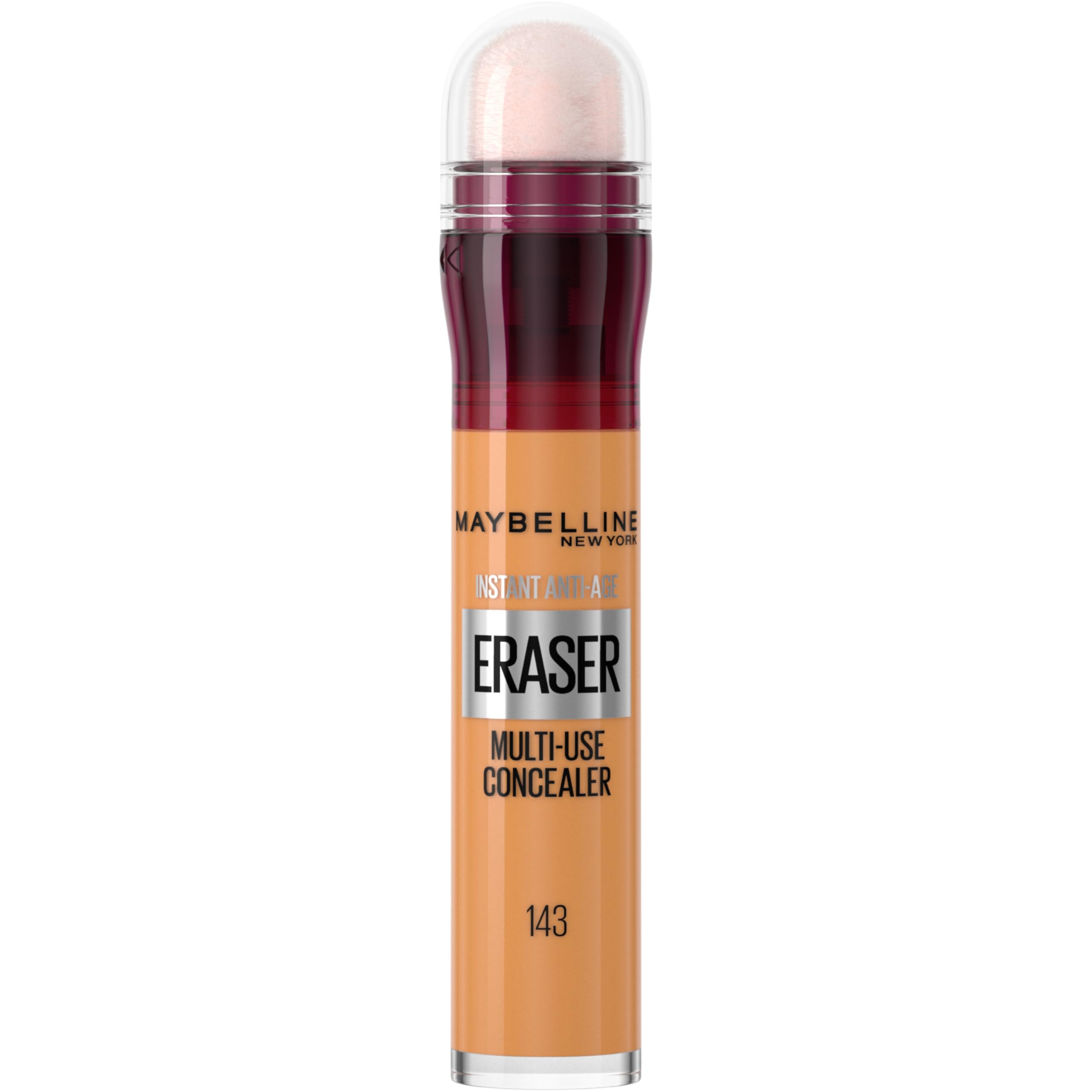 Maybelline Instant Age Rewind concealer tube enables quick, on-the-go coverage.