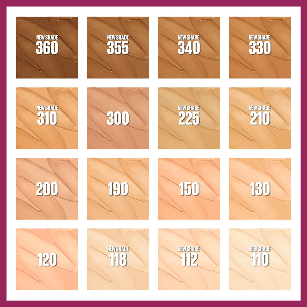 Maybelline shade 130 bottle shown for easy shade matching