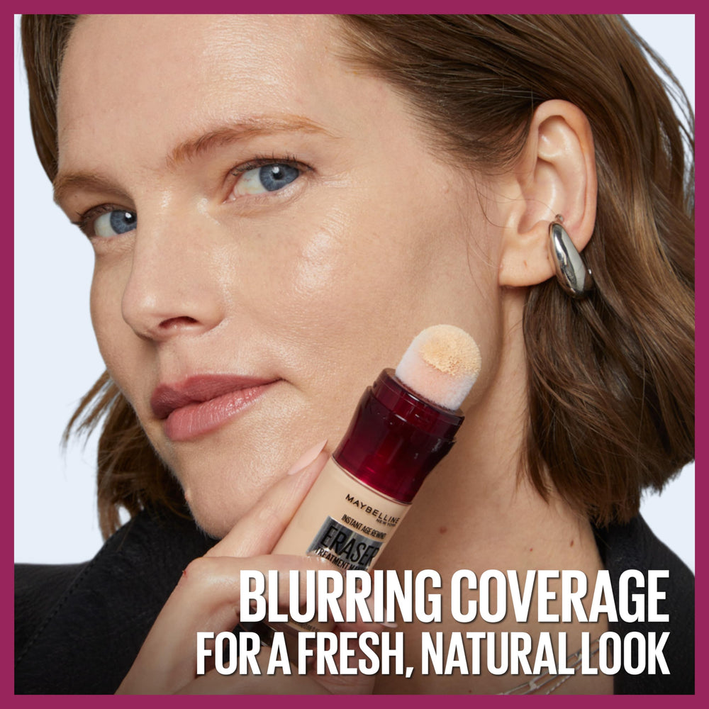 Maybelline foundation applied on the face showing comfortable wear and hydration