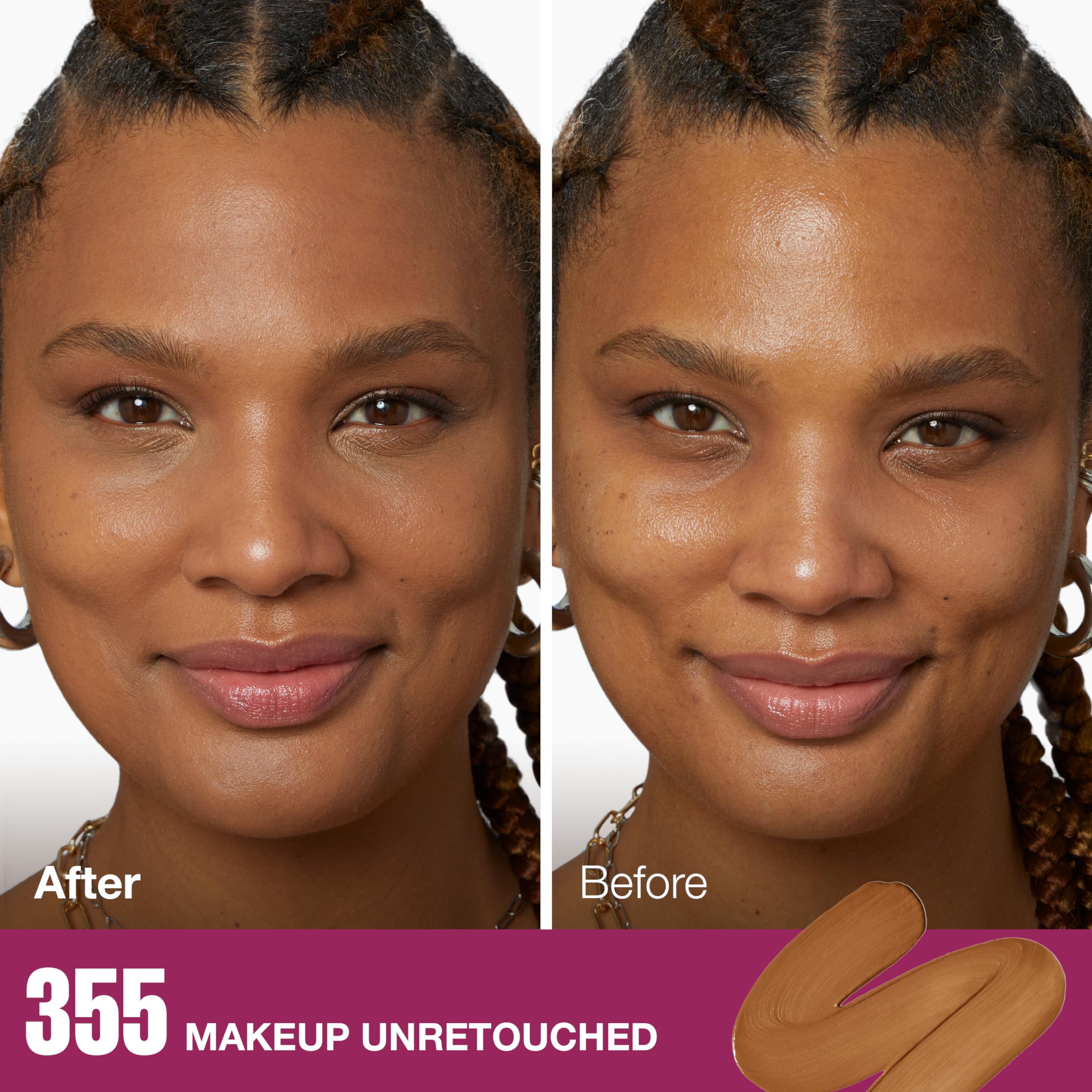 Maybelline sponge-tip applicator delivering easy, even coverage