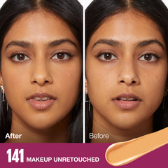 Maybelline Instant Age Rewind Eraser under-eye swatch reveals natural brightness and even tone.
