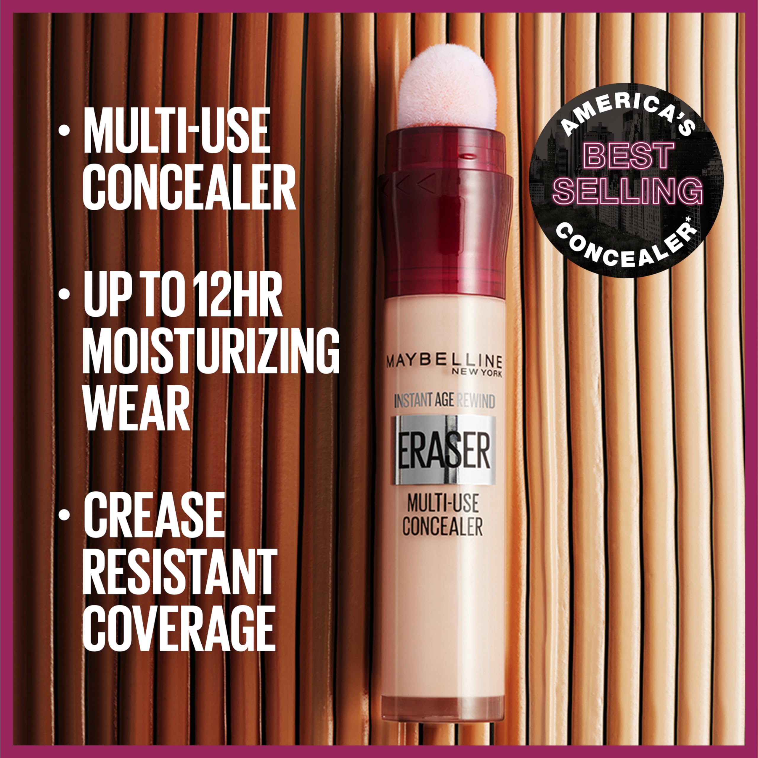 Maybelline Instant Age Rewind uses haloxyl-goji berry formula for brighter under-eye area.