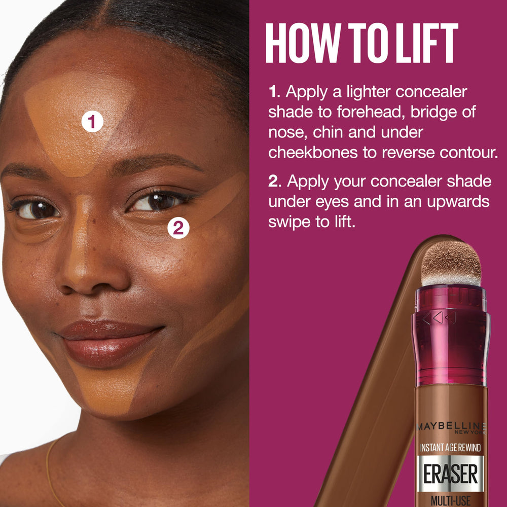 12 shade options cater to light to dark tones.