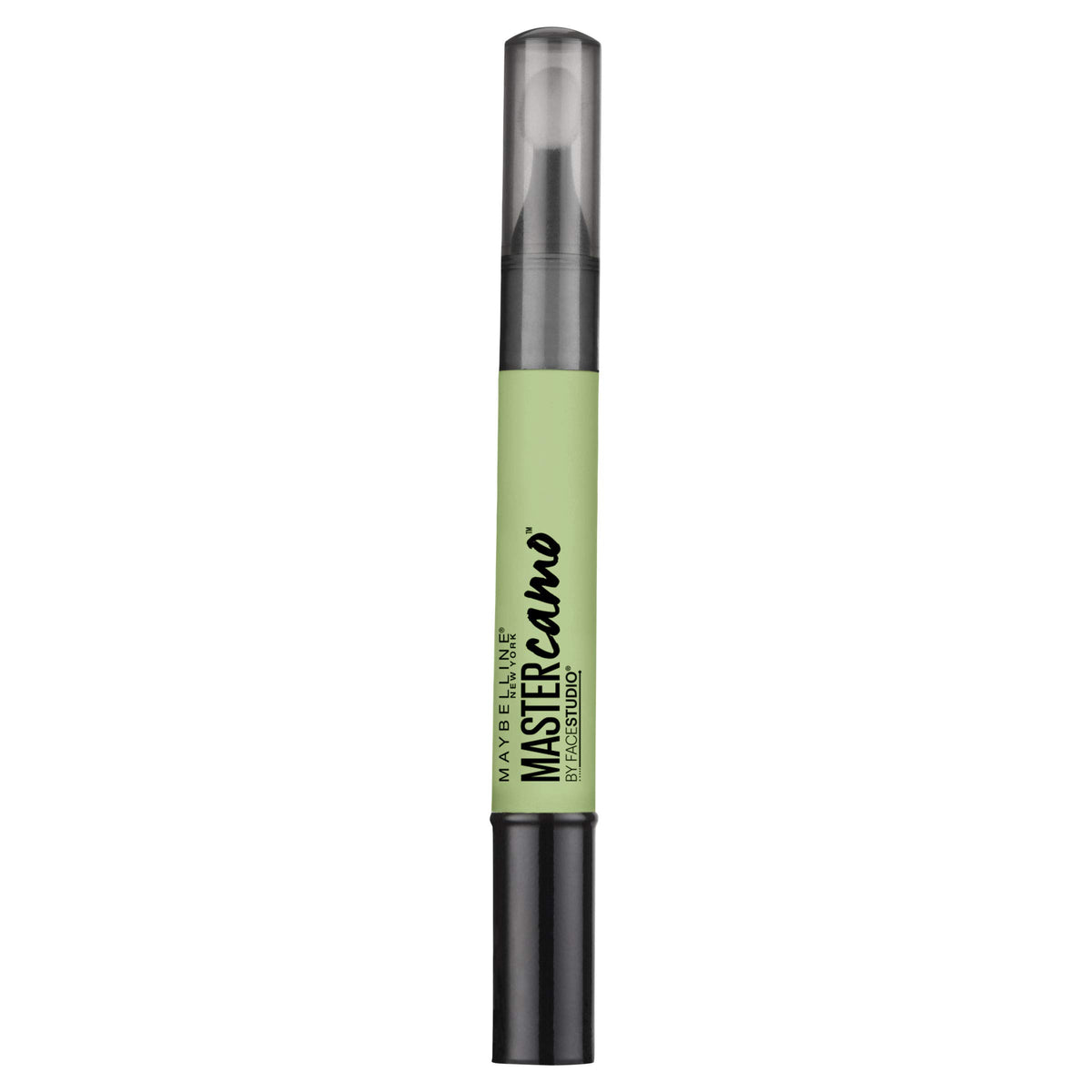 Maybelline Master Camo Green pen tube correcting redness for a balanced complexion.