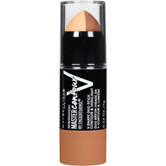 Maybelline Master Contour Duo Stick dark shade swatch for sculpted shadows