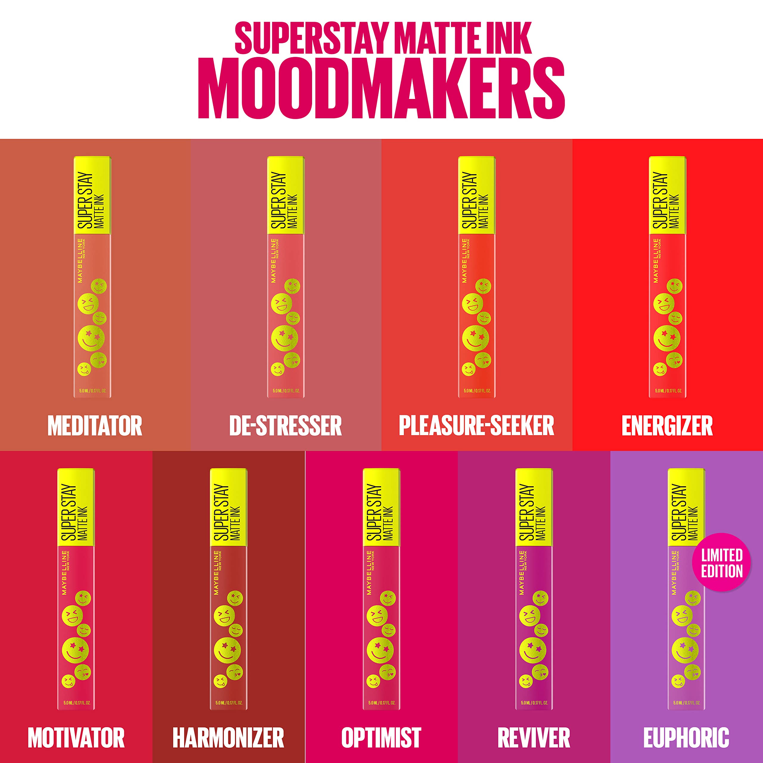Maybelline Moodmakers Euphoric shade for mood boosting lip color