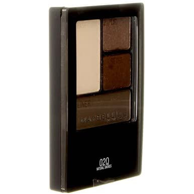 Maybelline New York Expert Wear Eyeshadow Quads smoky neutral shades for everyday to evening.