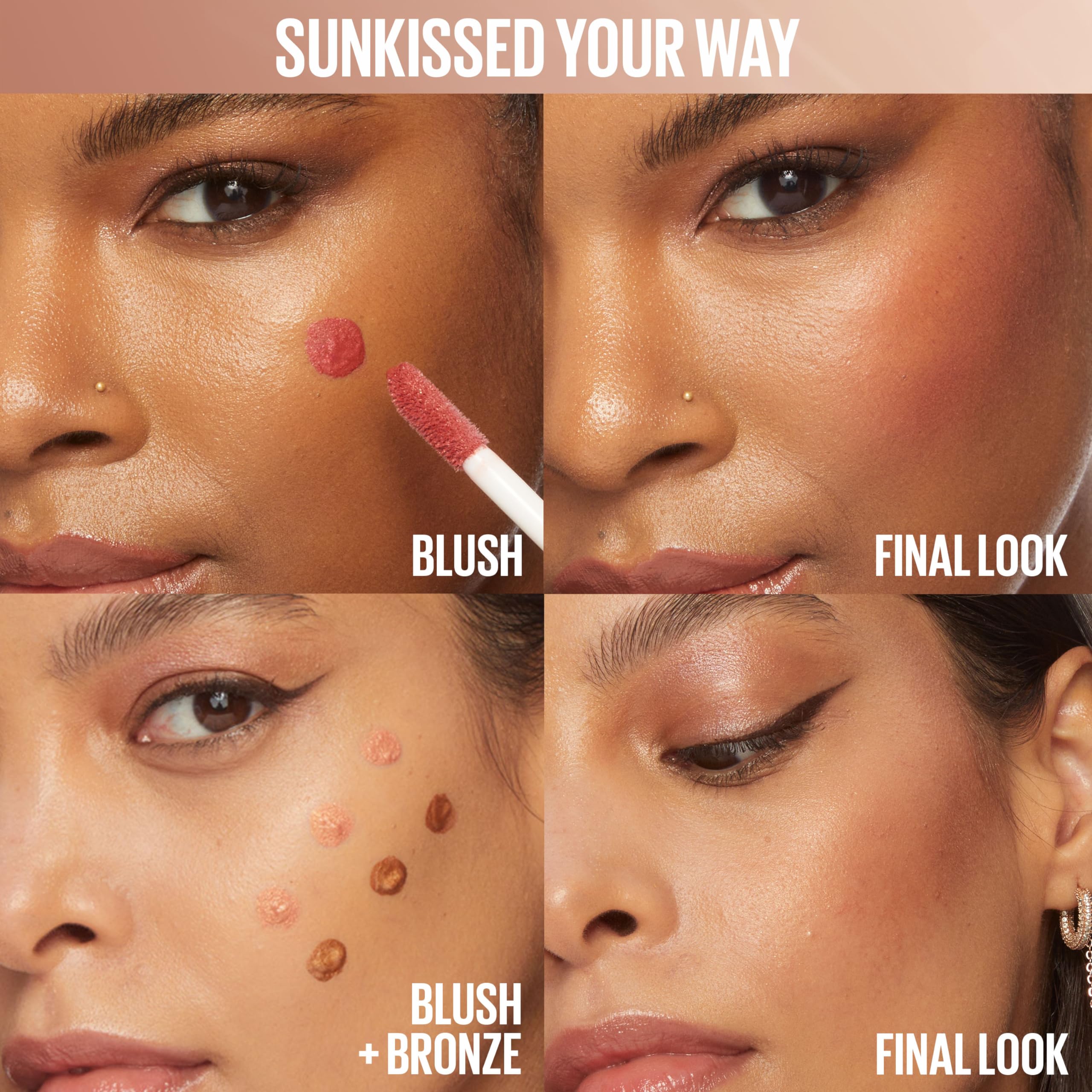 Maybelline Sunkisser vitamin E-infused formula nourishes while you wear.