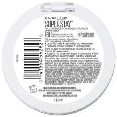 Maybelline Super Stay 16-hour wear powder foundation in action