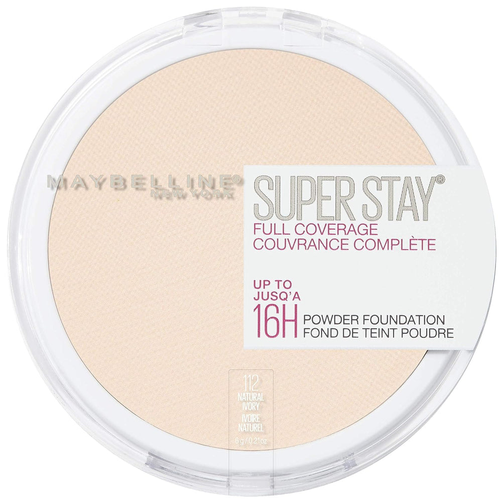Maybelline Super Stay full coverage powder foundation compact for all-day matte look