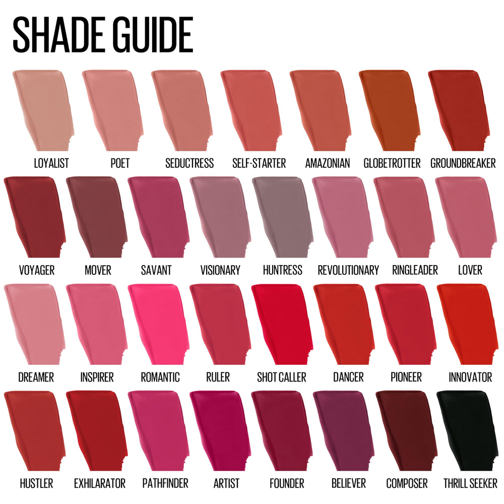 Closeup of Huntress shade on lips with a smooth matte look