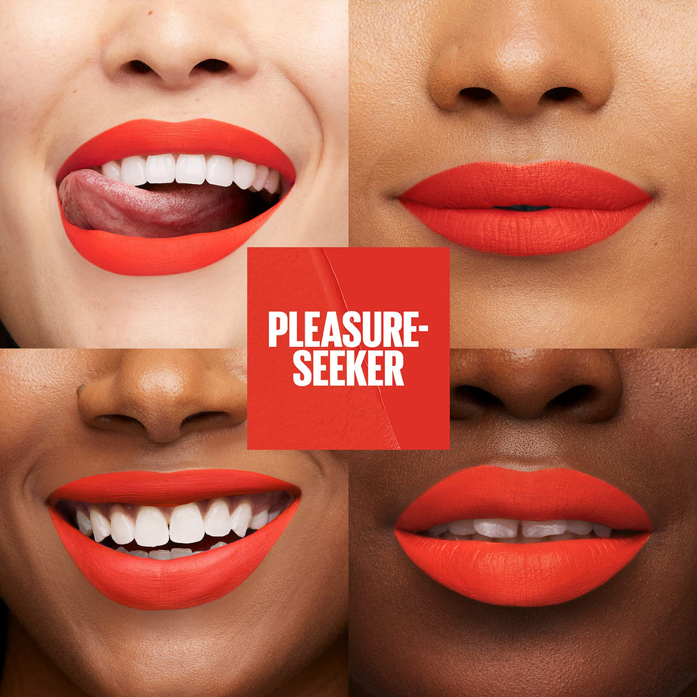 Maybelline Super Stay Matte Ink long-wear formula provides transfer-proof lip color.