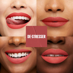 Maybelline Super Stay Matte Ink mauve nude swatches show versatile, long-wearing shade options.