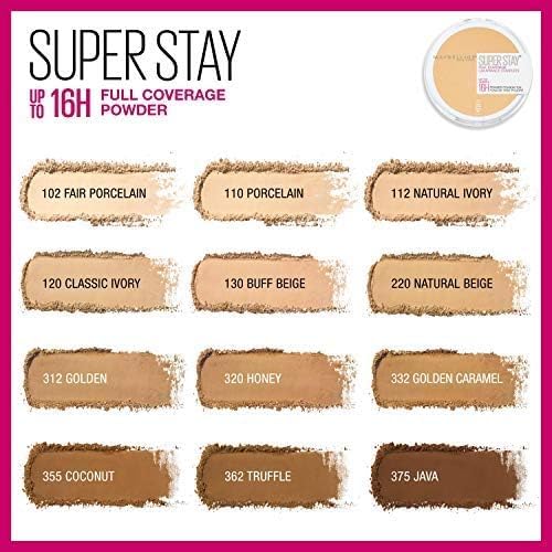 Maybelline Super Stay swatches displaying diverse shades