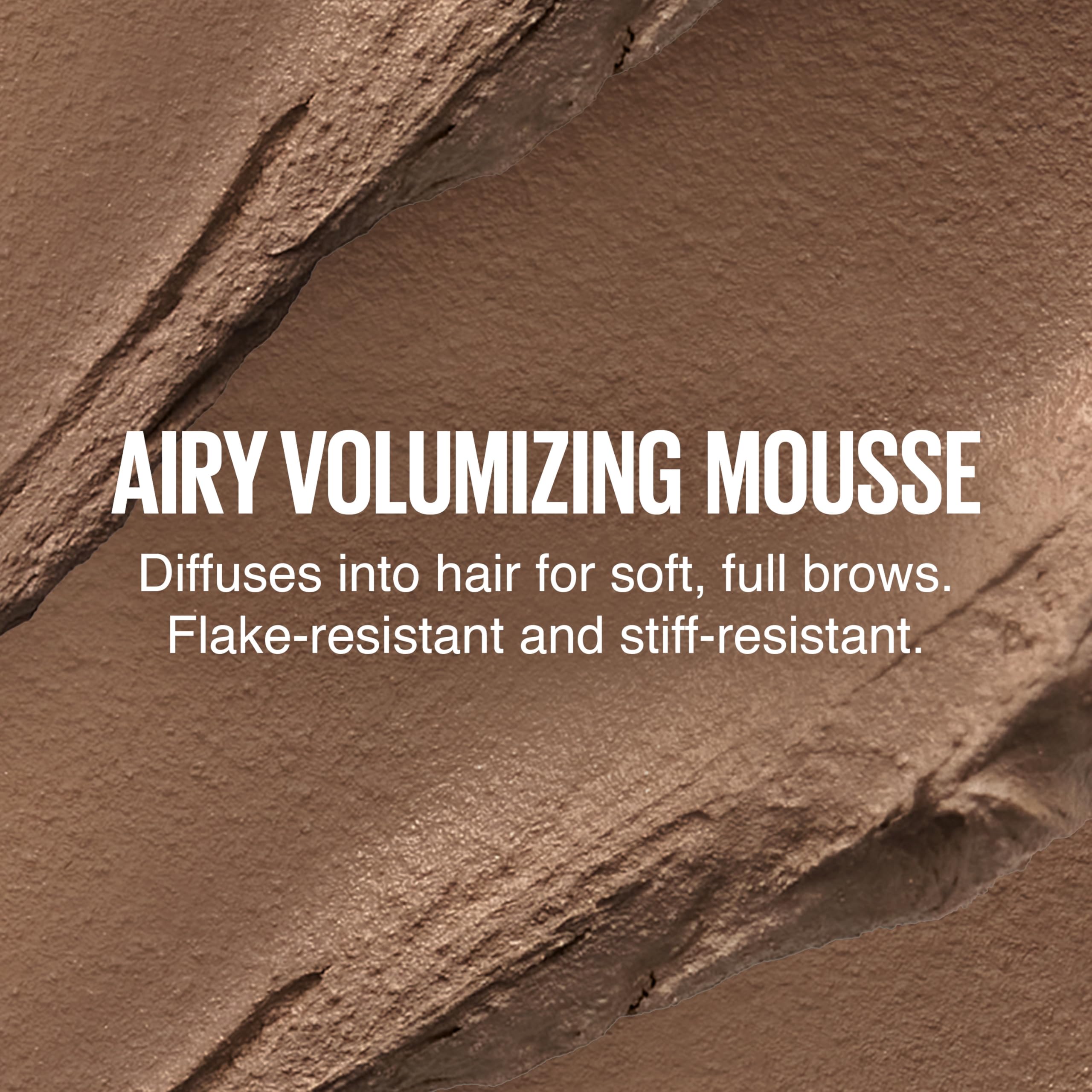 All day wear Maybelline Superfluff Brow Mousse keeps brows in place