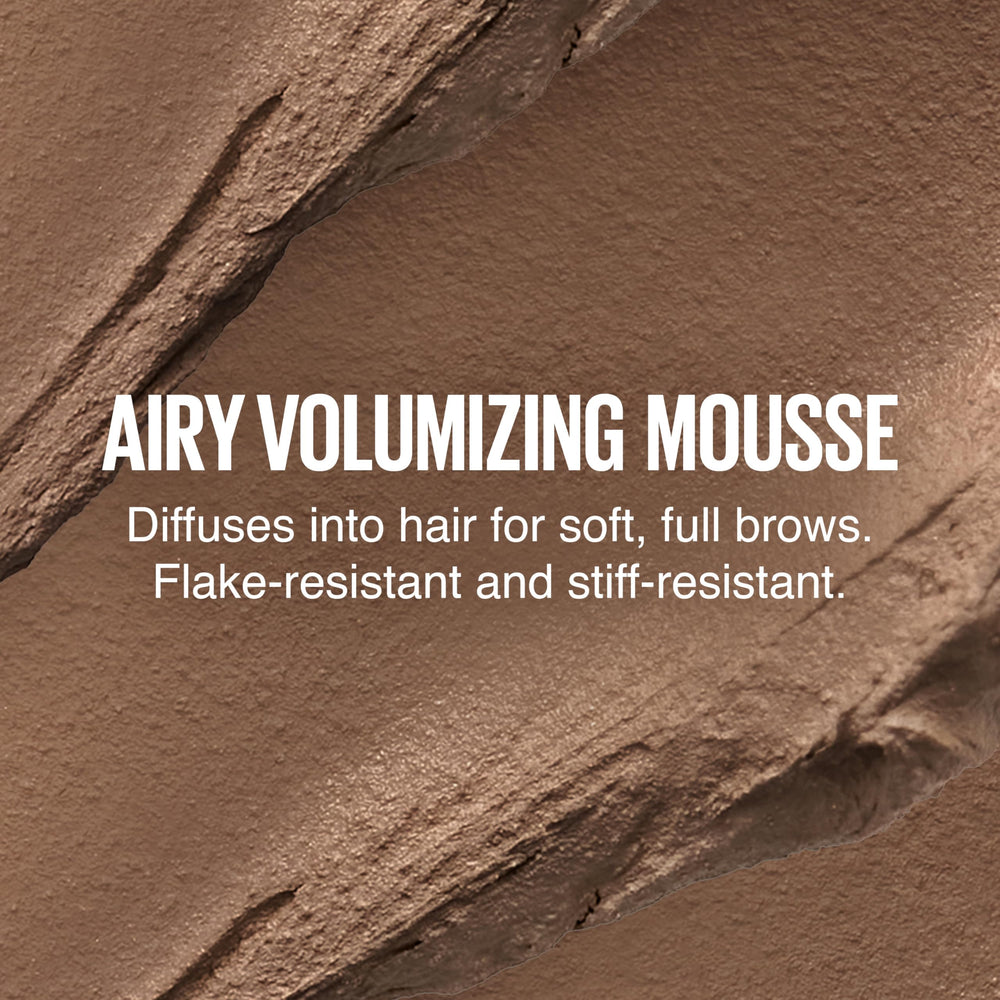 Maybelline Superfluff Brow Mousse available in six natural shades.